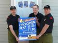 Präsentation des neuen Logos auf dem aktuellen Oktoberfestplakats der FF Ransdorf