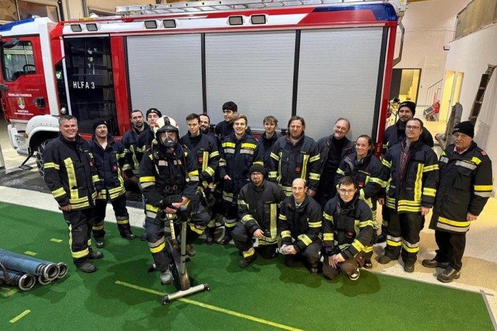 Jährlicher Atemschutz- Leistungstest im Feuerwehrhaus Wopfing