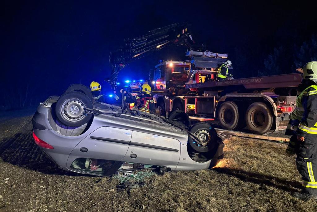FF Wr. Neustadt: Unfälle fordern Verletzte auf den Straßen von Wiener Neustadt