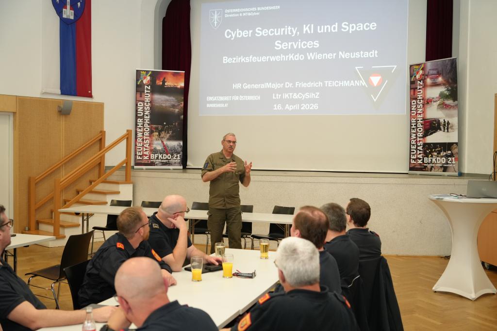 Informationsabend „Cyber-Security, KI und Space Services im Feuerwehrumfeld“