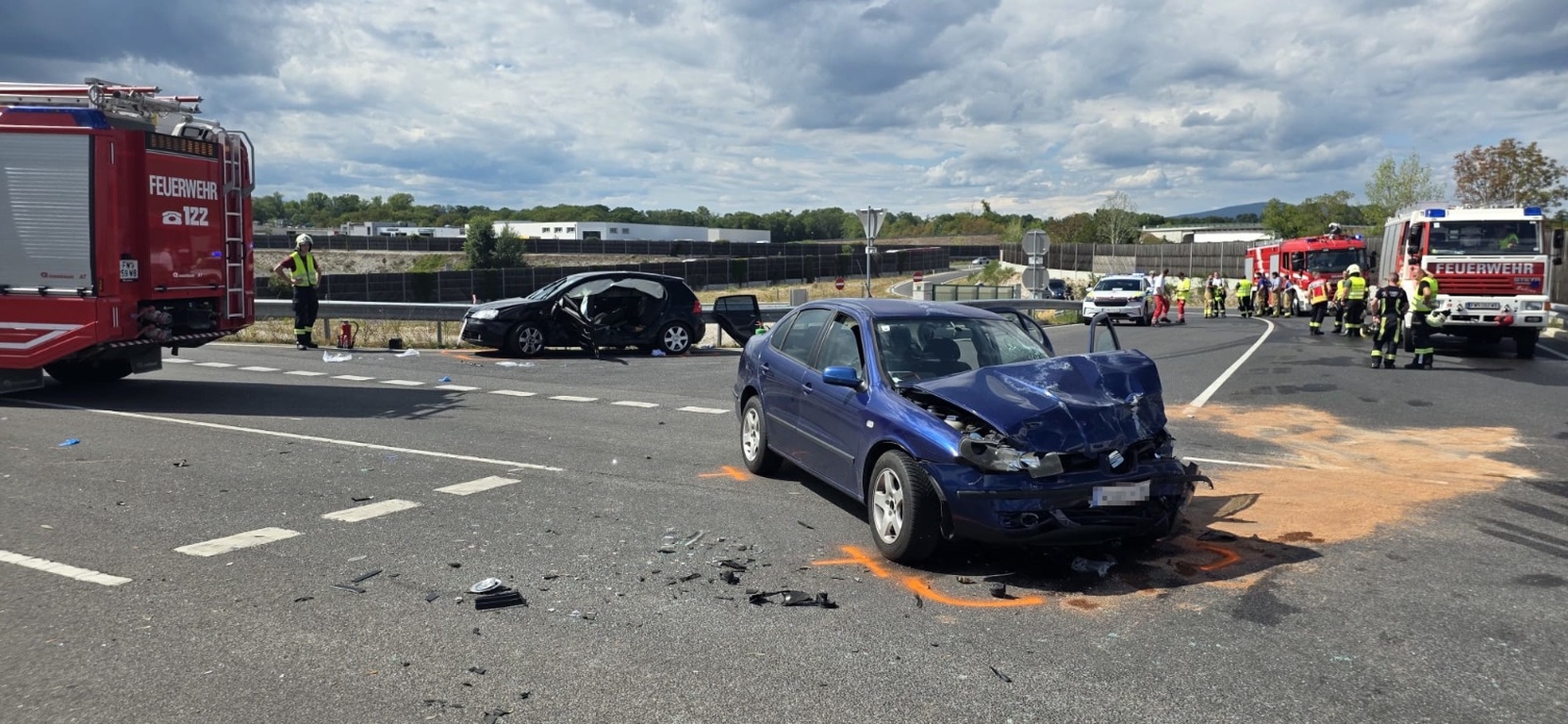VU mit 4 Schwerverletzten in Sollenau
