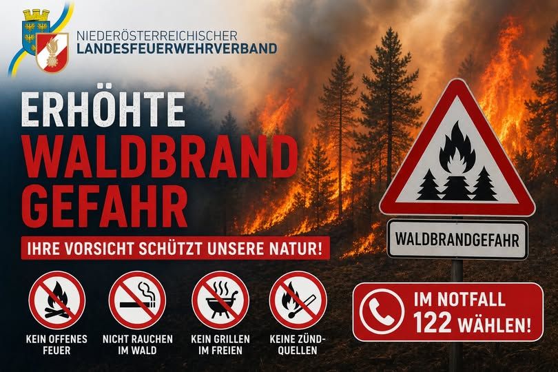 Hinweis auf die aktuell gültigen Waldbrandverordnungen